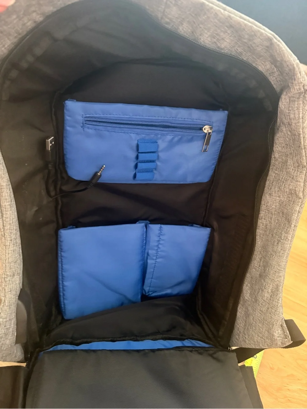 Shelby Black & Gray Cobra Graphic Backpack